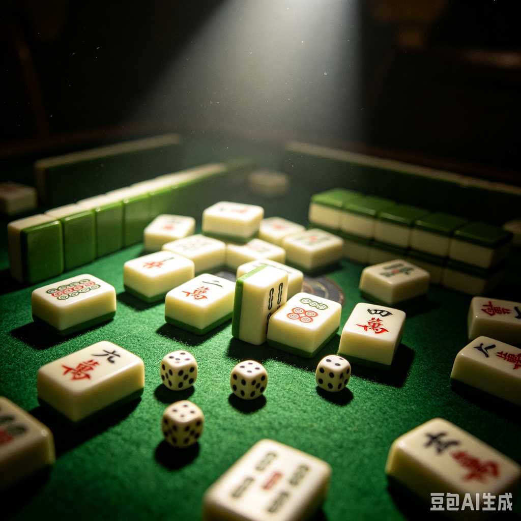 wooden mahjong set