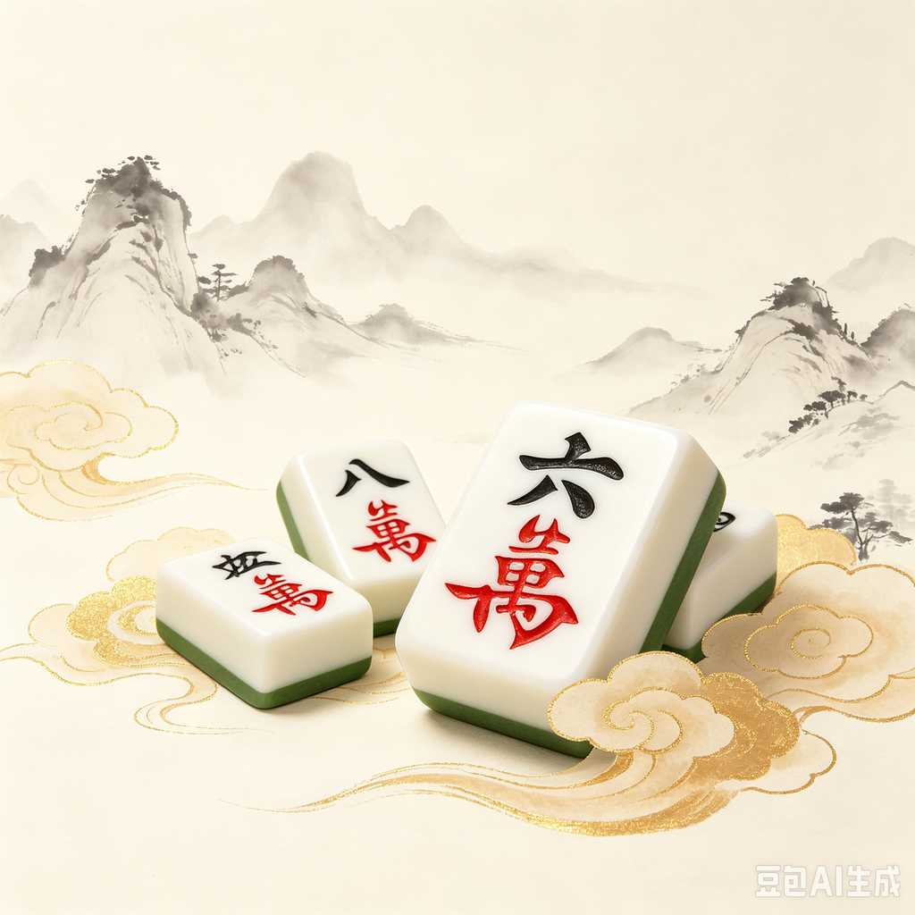smooth print surface mahjong tiles